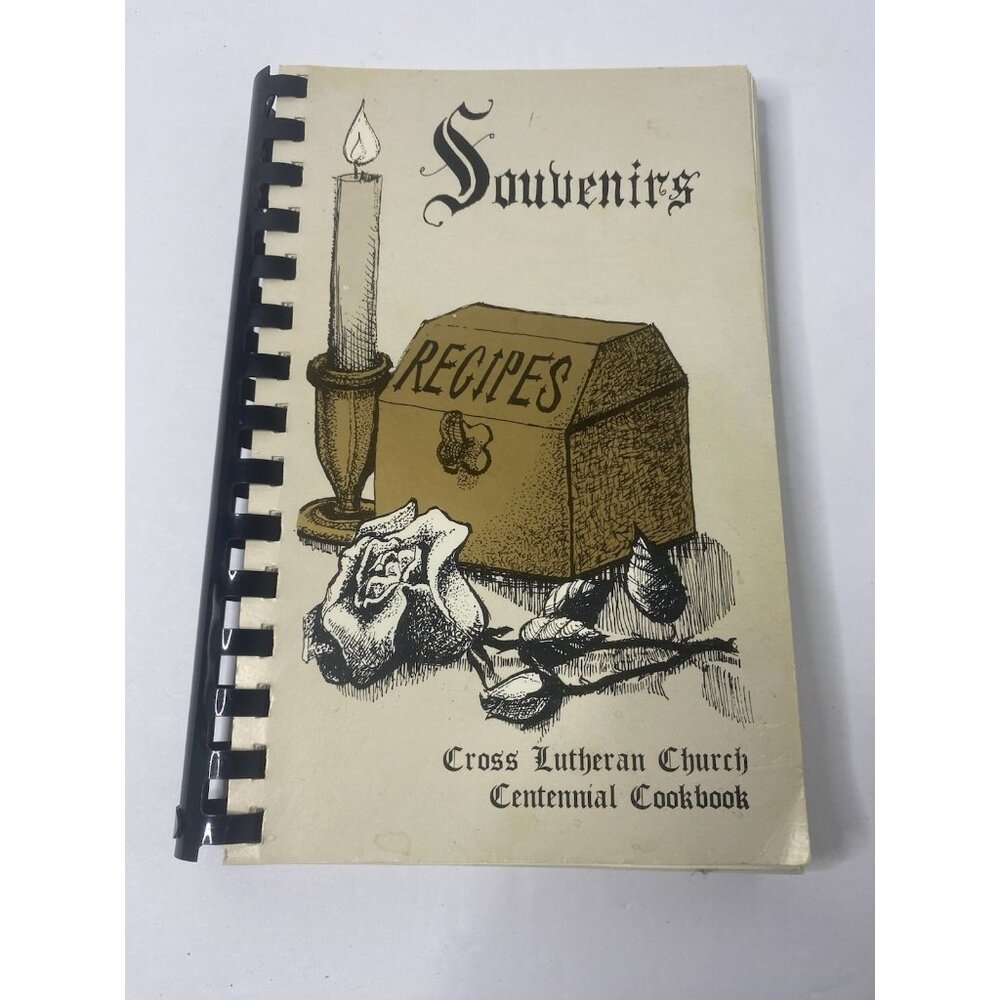 Cross Lutheran Church Centennial Cookbook 1983 Burlington WI Wisconsin Vintage